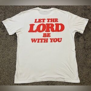 Talentless “Let The Lord Be With You” T-Shirt White Size XL